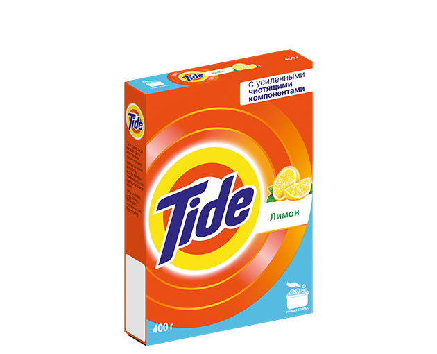 Tide washing powder colored